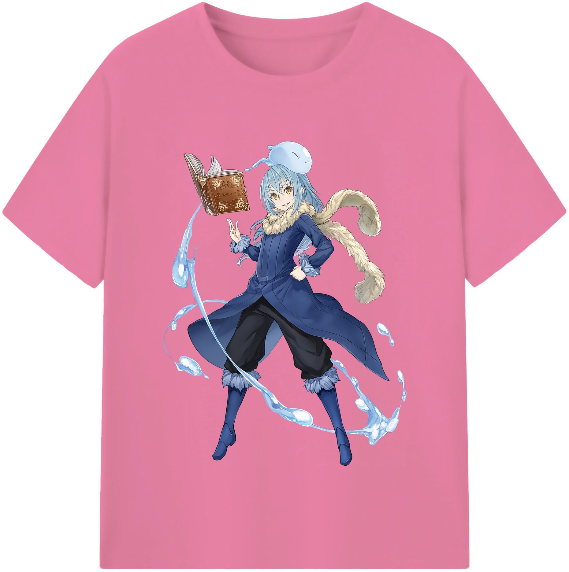 （画像用） 転スラ Regarding Reincarnated to Slime 綿100％半袖Tシャツ（フロントプリント）